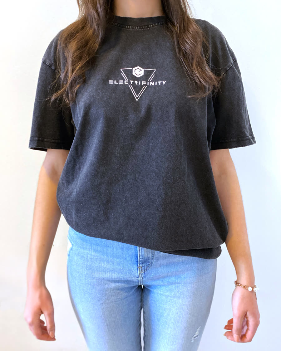 T-Shirt Astronaut — Washed-Out Black